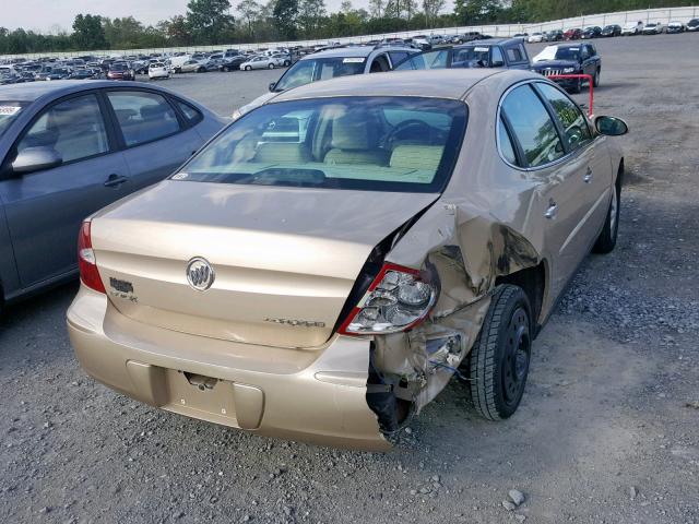 2G4WC532751301786 - 2005 BUICK LACROSSE C GOLD photo 4