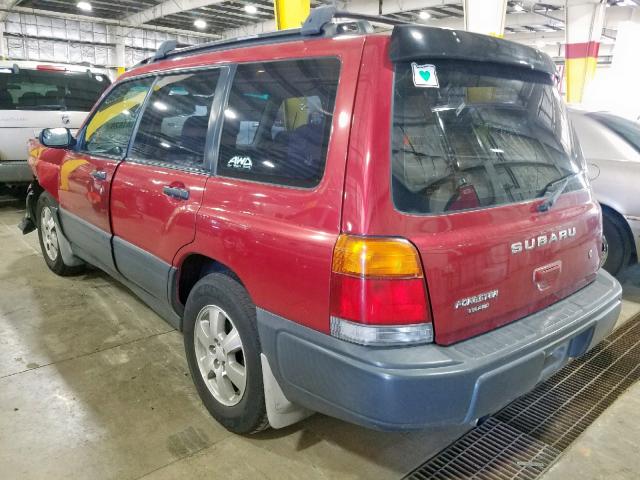 JF1SF6358XH721993 - 1999 SUBARU FORESTER L MAROON photo 3