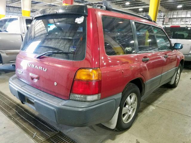 JF1SF6358XH721993 - 1999 SUBARU FORESTER L MAROON photo 4