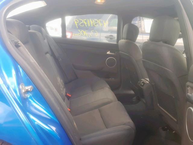 6G2ER57749L237105 - 2009 PONTIAC G8 BLUE photo 6