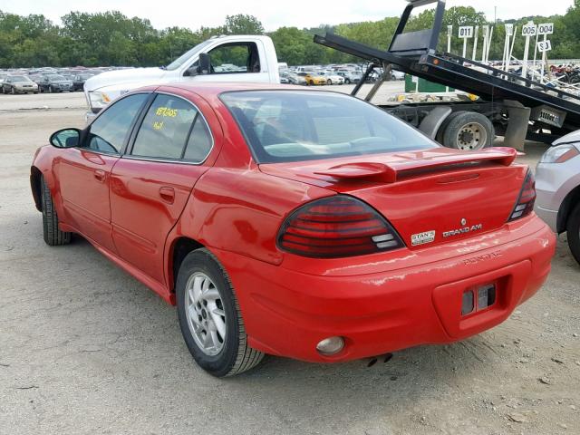 1G2NF52E14C240774 - 2004 PONTIAC GRAND AM S RED photo 3