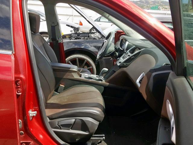 2GNFLGEK6F6254968 - 2015 CHEVROLET EQUINOX LT RED photo 5