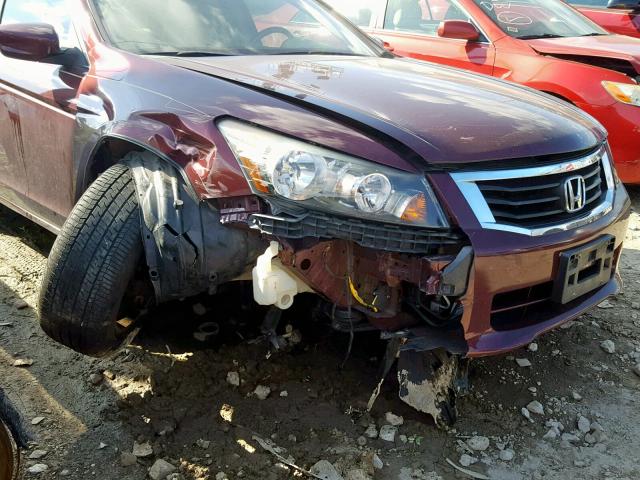 1HGCP36839A020792 - 2009 HONDA ACCORD EXL MAROON photo 9