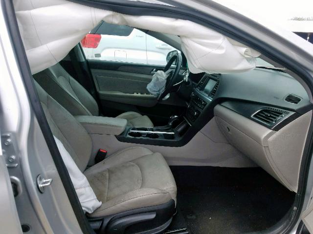 5NPE34AF4HH505707 - 2017 HYUNDAI SONATA SPO SILVER photo 5