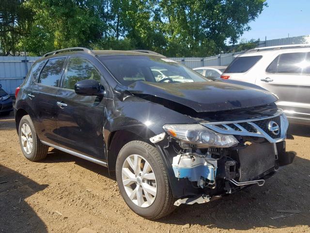 JN8AZ1MW0EW516303 - 2014 NISSAN MURANO S BLACK photo 1