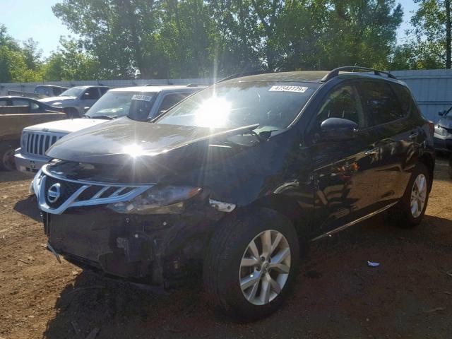 JN8AZ1MW0EW516303 - 2014 NISSAN MURANO S BLACK photo 2