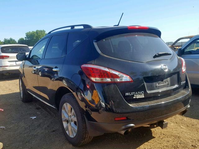 JN8AZ1MW0EW516303 - 2014 NISSAN MURANO S BLACK photo 3