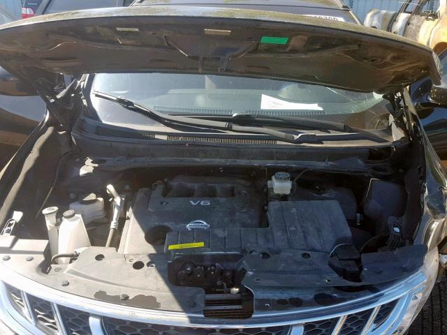 JN8AZ1MW0EW516303 - 2014 NISSAN MURANO S BLACK photo 7