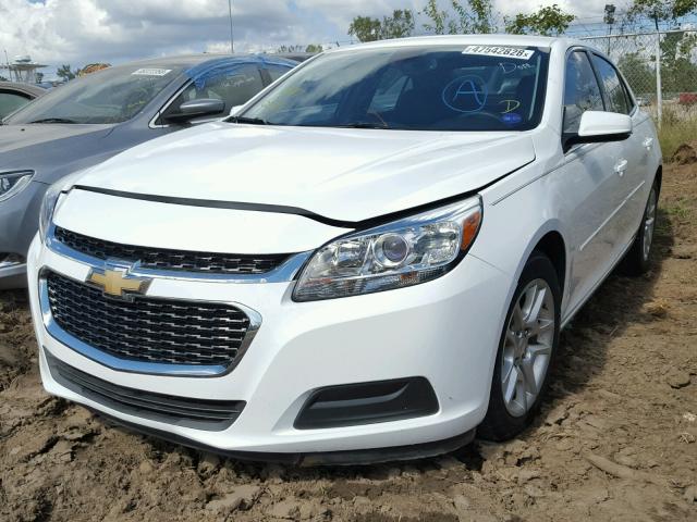 1G11C5SLXFU151809 - 2015 CHEVROLET MALIBU 1LT WHITE photo 2