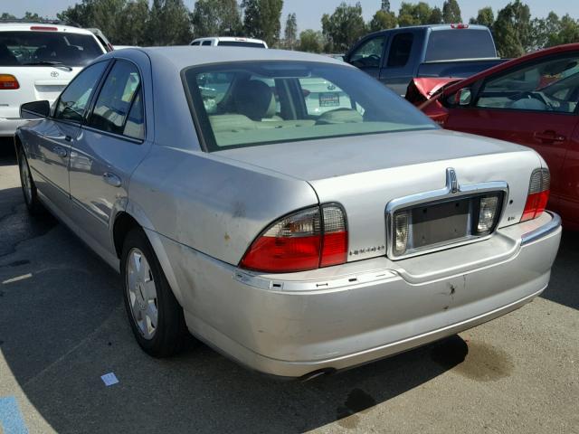 1LNHM86S34Y653195 - 2004 LINCOLN LS SILVER photo 3