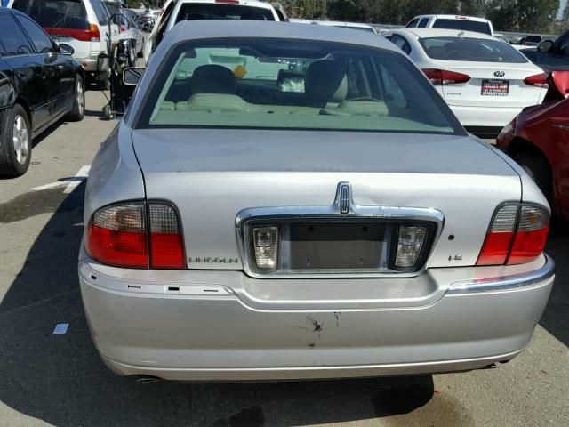 1LNHM86S34Y653195 - 2004 LINCOLN LS SILVER photo 9