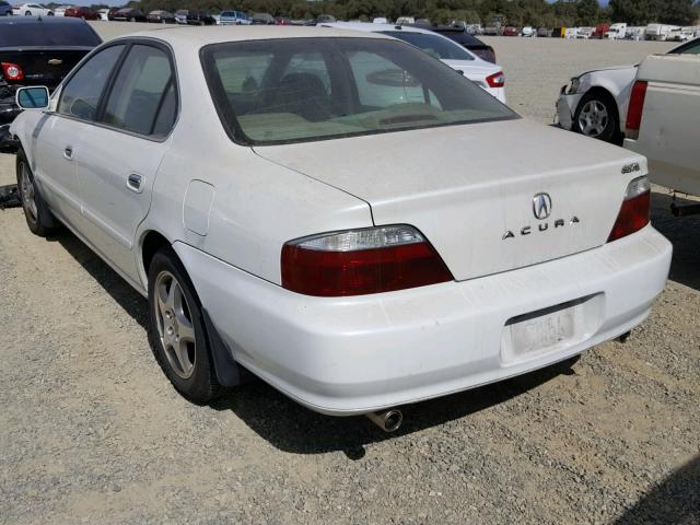 19UUA56672A025872 - 2002 ACURA 3.2TL WHITE photo 3