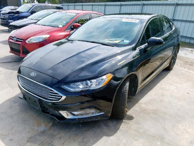 3FA6P0G78JR150020 - 2018 FORD FUSION S BLACK photo 2