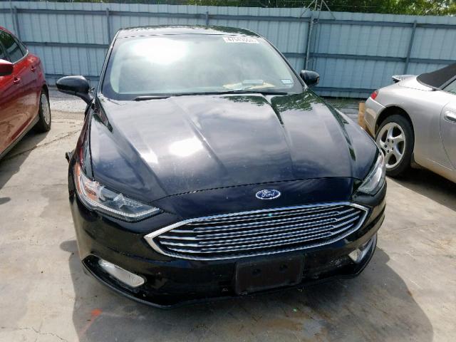 3FA6P0G78JR150020 - 2018 FORD FUSION S BLACK photo 9