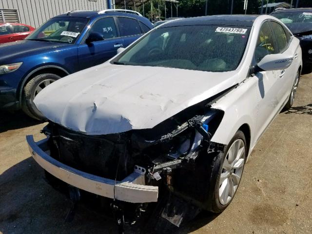 KMHFH4JG4EA349763 - 2014 HYUNDAI AZERA GLS WHITE photo 2