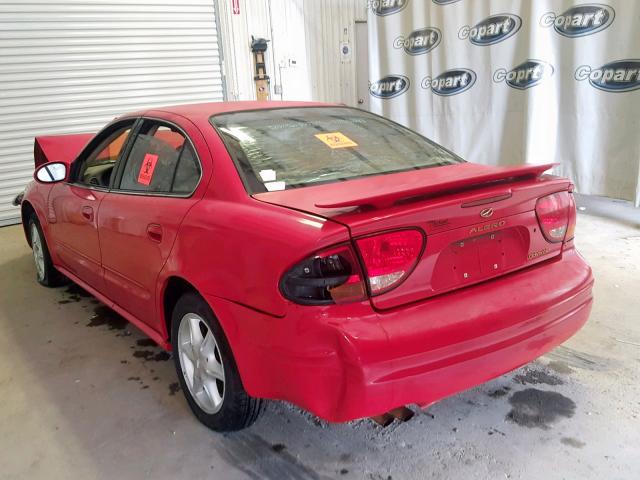 1G3NL52T71C279108 - 2001 OLDSMOBILE ALERO GL RED photo 3