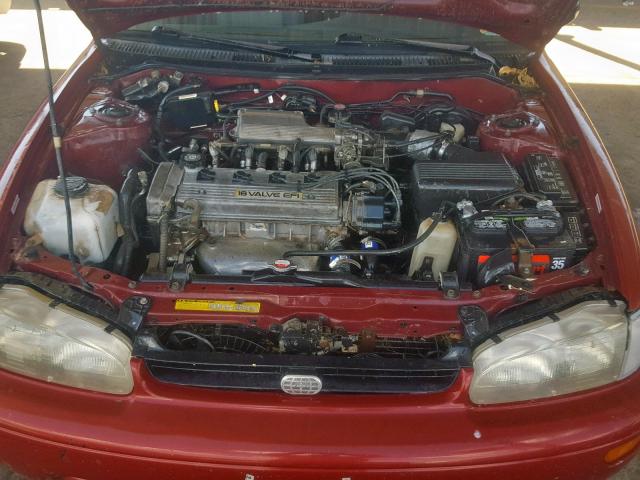 1Y1SK5388RZ028442 - 1994 GEO PRIZM LSI RED photo 7