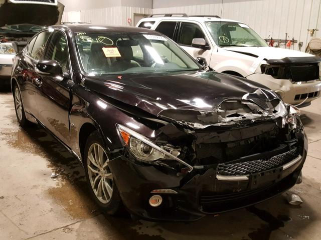 JN1BV7AR5EM689133 - 2014 INFINITI Q50 BASE PURPLE photo 1