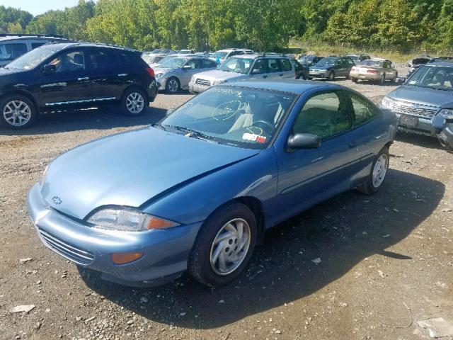 1G1JC1249V7136281 - 1997 CHEVROLET CAVALIER B BLUE photo 2