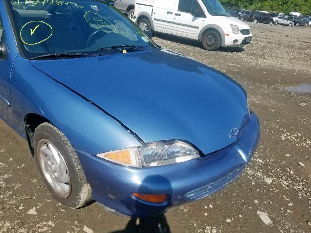 1G1JC1249V7136281 - 1997 CHEVROLET CAVALIER B BLUE photo 9