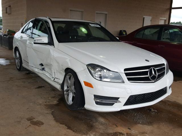 WDDGF4HBXEA960329 - 2014 MERCEDES-BENZ C 250 WHITE photo 1