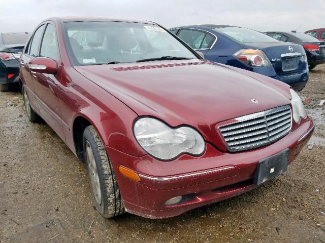 WDBRF61J61F016717 - 2001 MERCEDES-BENZ C 240 RED photo 1