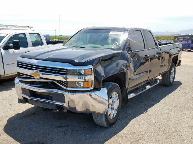 1GC2KUEG4FZ120291 - 2015 CHEVROLET SILVERADO BLACK photo 2