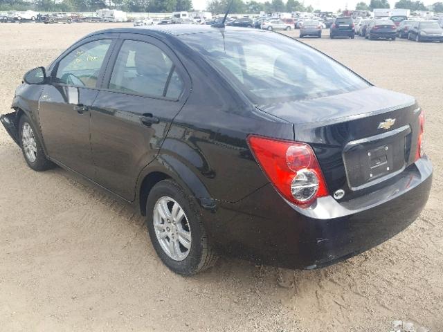 1G1JA5SH5C4182222 - 2012 CHEVROLET SONIC LS 黑色 照片 3