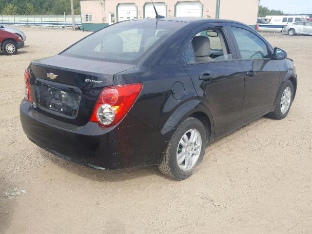 1G1JA5SH5C4182222 - 2012 CHEVROLET SONIC LS 黑色 照片 4