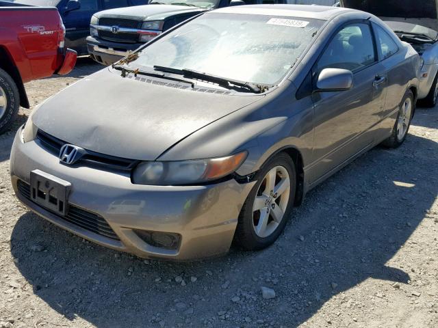 2HGFG12817H501176 - 2007 HONDA CIVIC EX CHARCOAL photo 2