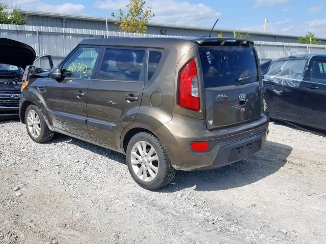 KNDJT2A60C7382309 - 2012 KIA SOUL + BROWN photo 3