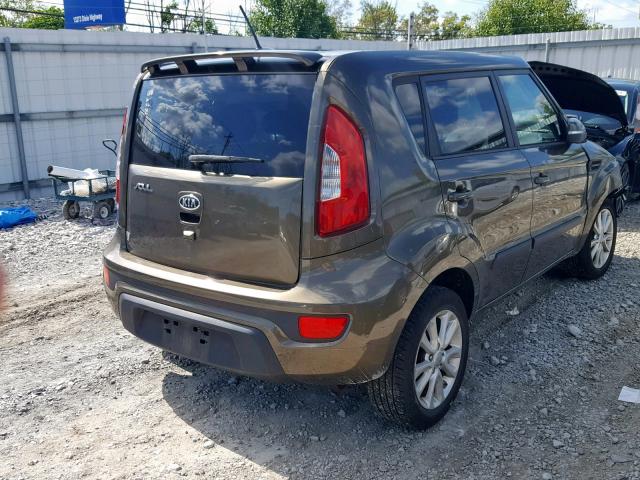 KNDJT2A60C7382309 - 2012 KIA SOUL + BROWN photo 4