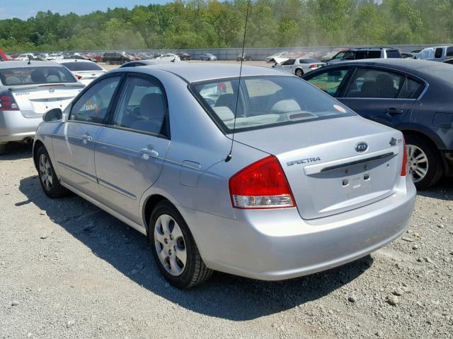 KNAFE121675419505 - 2007 KIA SPECTRA EX SILVER photo 3