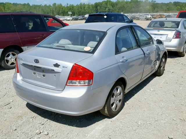 KNAFE121675419505 - 2007 KIA SPECTRA EX SILVER photo 4