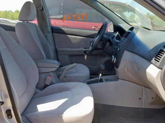 KNAFE121675419505 - 2007 KIA SPECTRA EX SILVER photo 5