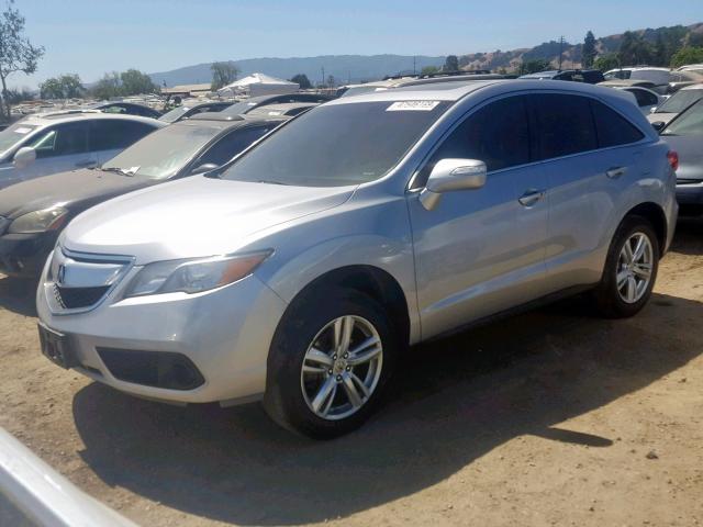 5J8TB4H30DL020459 - 2013 ACURA RDX SILVER photo 2