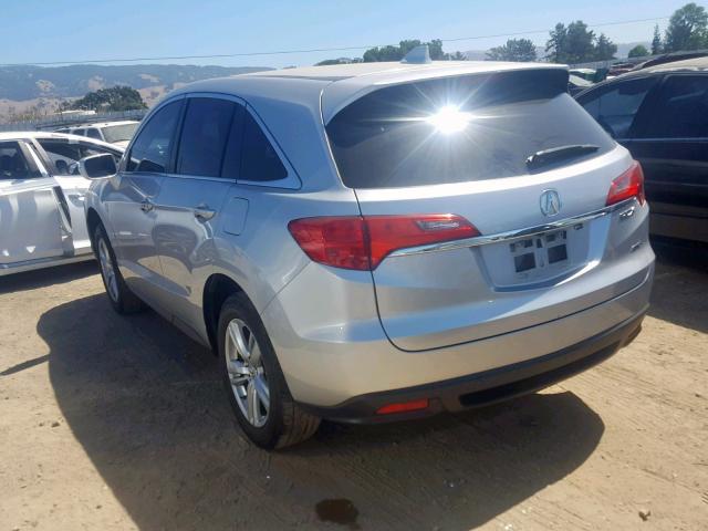 5J8TB4H30DL020459 - 2013 ACURA RDX SILVER photo 3