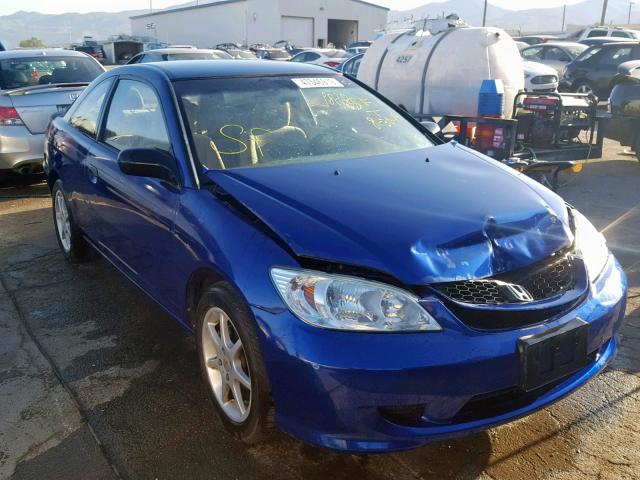 1HGEM221X5L024194 - 2005 HONDA CIVIC DX V BLUE photo 1