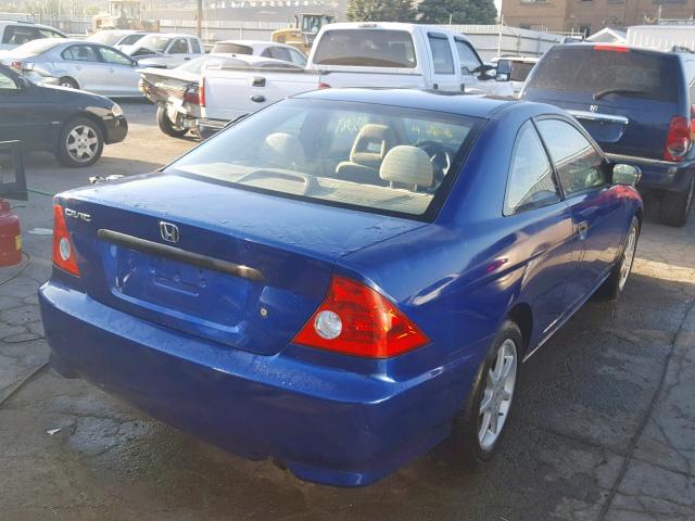 1HGEM221X5L024194 - 2005 HONDA CIVIC DX V BLUE photo 4