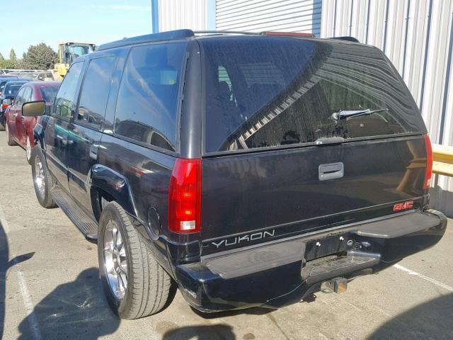 1GKEK13R2XR902868 - 1999 GMC YUKON BLACK photo 3