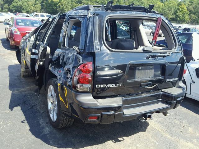 1GNDS13S042368694 - 2004 CHEVROLET TRAILBLAZE BLACK photo 3