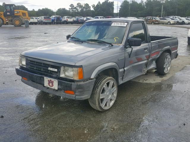 JM2UF1135L0850821 - 1990 MAZDA B2200 SHOR GRAY photo 2