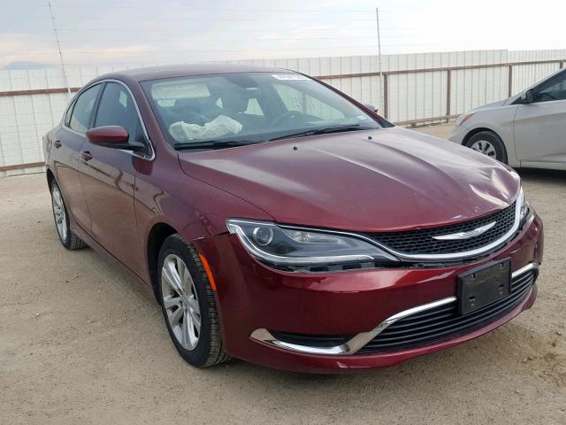 1C3CCCAG1GN175067 - 2016 CHRYSLER 200 LIMITE RED photo 1