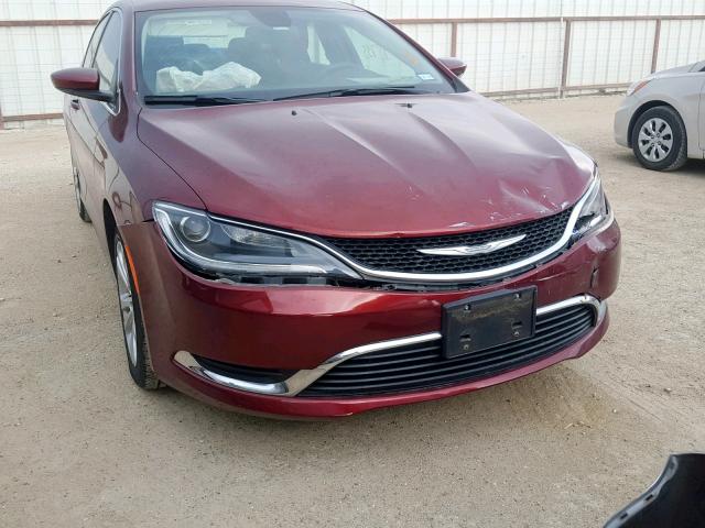 1C3CCCAG1GN175067 - 2016 CHRYSLER 200 LIMITE RED photo 9