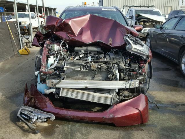 5J6RW1H90HL003953 - 2017 HONDA CR-V TOURI MAROON photo 9