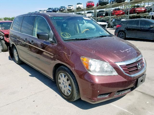 5FNRL38209B057271 - 2009 HONDA ODYSSEY LX MAROON photo 1