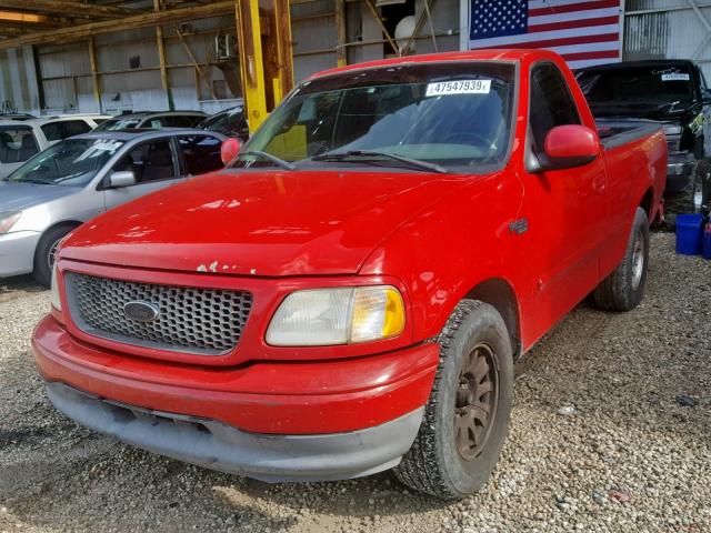 1FTZF17221NB10538 - 2001 FORD F150 RED photo 2