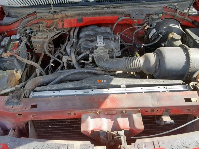 1FTZF17221NB10538 - 2001 FORD F150 RED photo 7