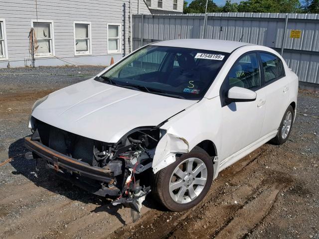 3N1AB6APXCL673711 - 2012 NISSAN SENTRA 2.0 WHITE photo 2