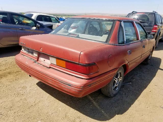 2FAPP36X6MB160085 - 1991 FORD TEMPO GL RED photo 4